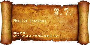 Meila Tuzson névjegykártya